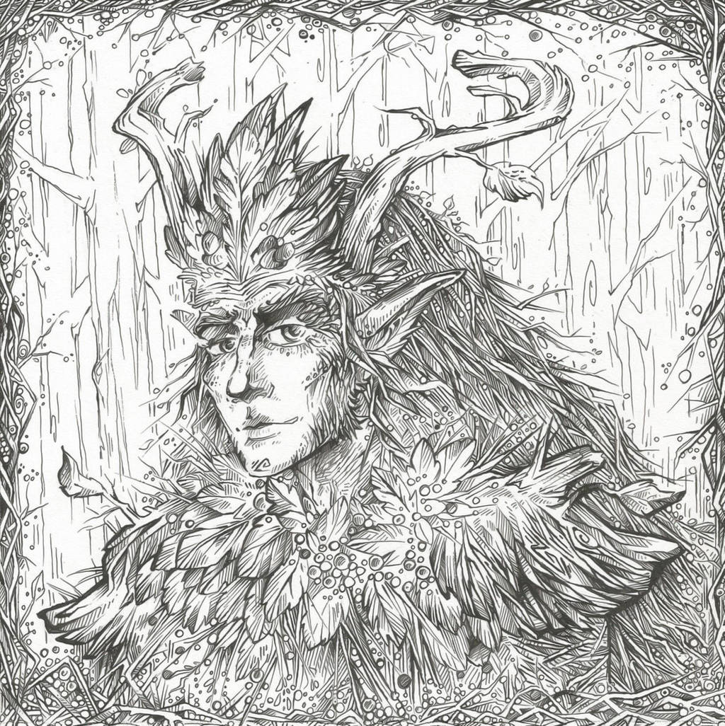 Oberon (Line art) by Taski-Guru