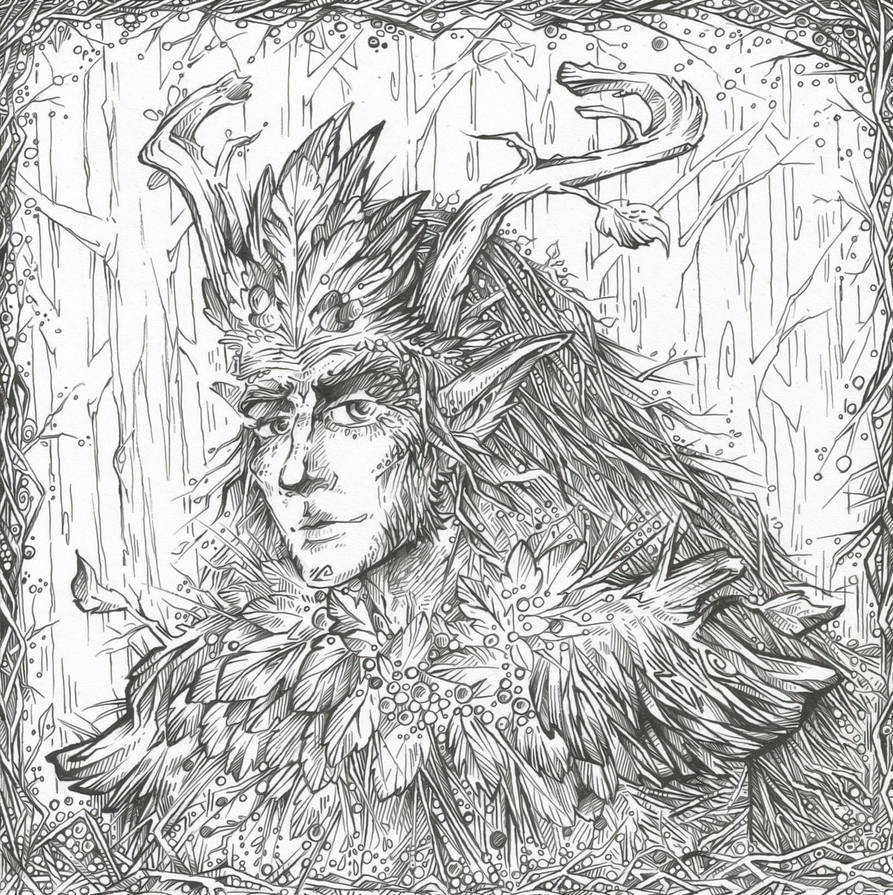 Oberon (Line art) by Taski-Guru