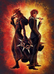 KH2+FFVII: Axel and Reno by Risachantag