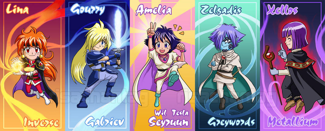 Slayers: Chibi Set by Risachantag