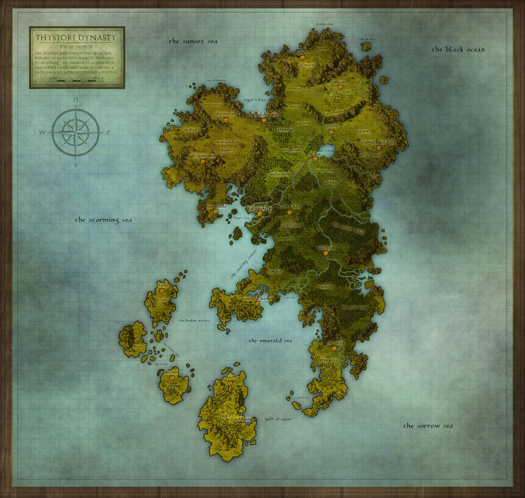Thystori Dynasty Regional Map by PicanteSemmy