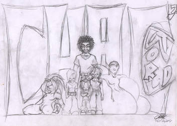 my litle world sketch by Chacartz