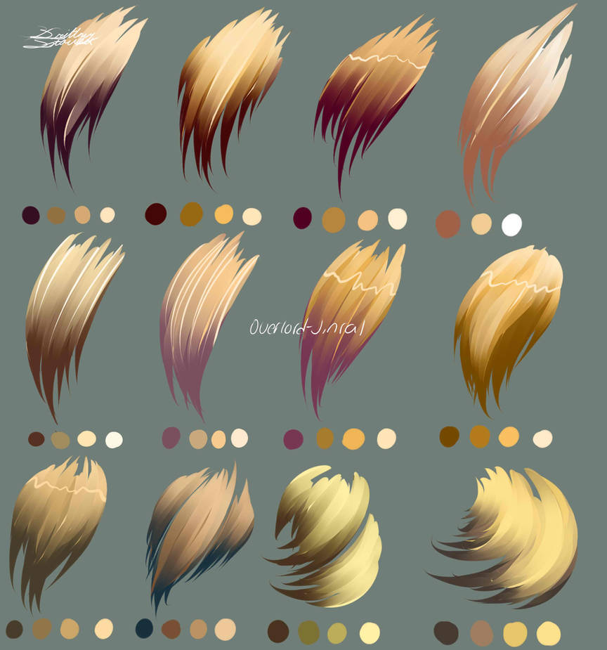 Blond Hair Colors by Overlord-Jinral