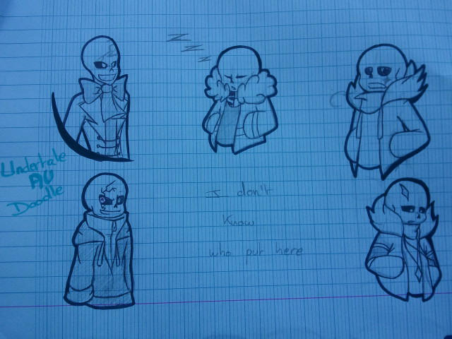 Sans AU Doodle by Orez-Suke