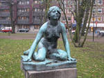 Girl statue 02 by CAStock