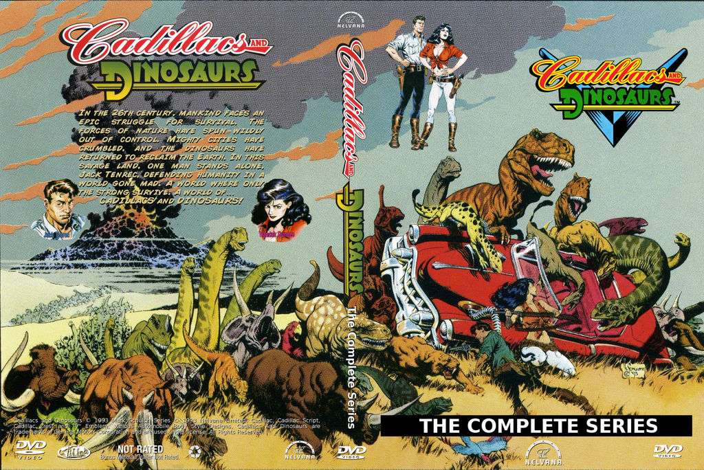 Cadillacs and Dinosaurs DVD Cover final by WeirdFantasticToys