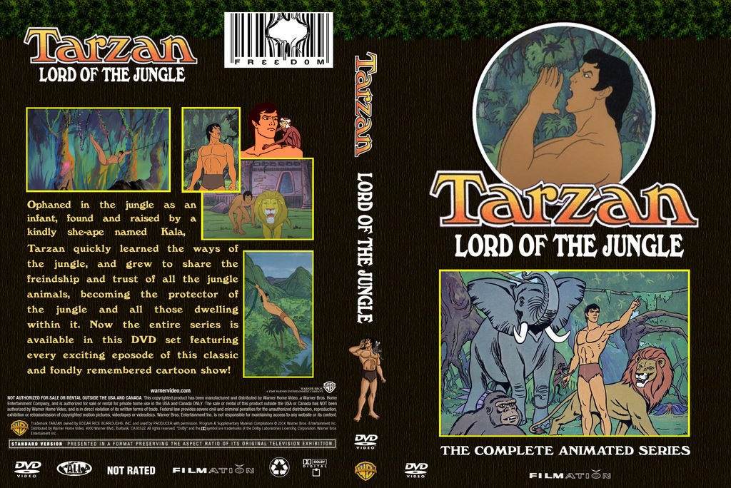 Filmation Tarzan Lord of the Jungle DVD Cover by WeirdFantasticToys