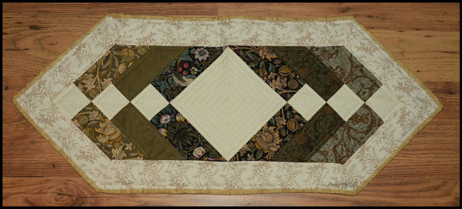 Mini William Morris Table Runner by Esmerelde