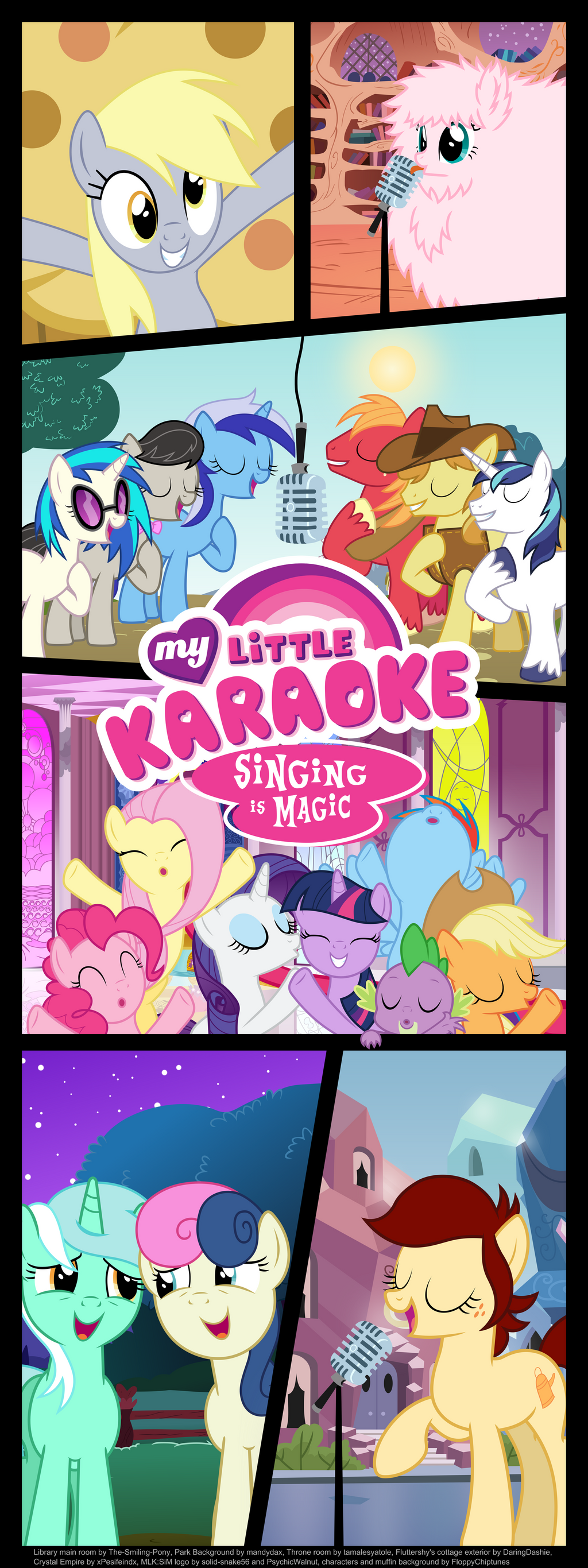 My Little Karaoke: Singing is Magic Kakemono by FloppyChiptunes