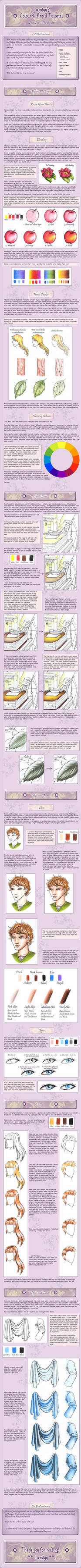 Coloured Pencil Tutorial 2 by Lienwyn