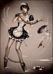 Clumsy maid by Candra