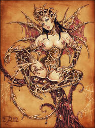 Golden succubus by Candra