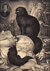 Cat Named Edgar Poe by Candra