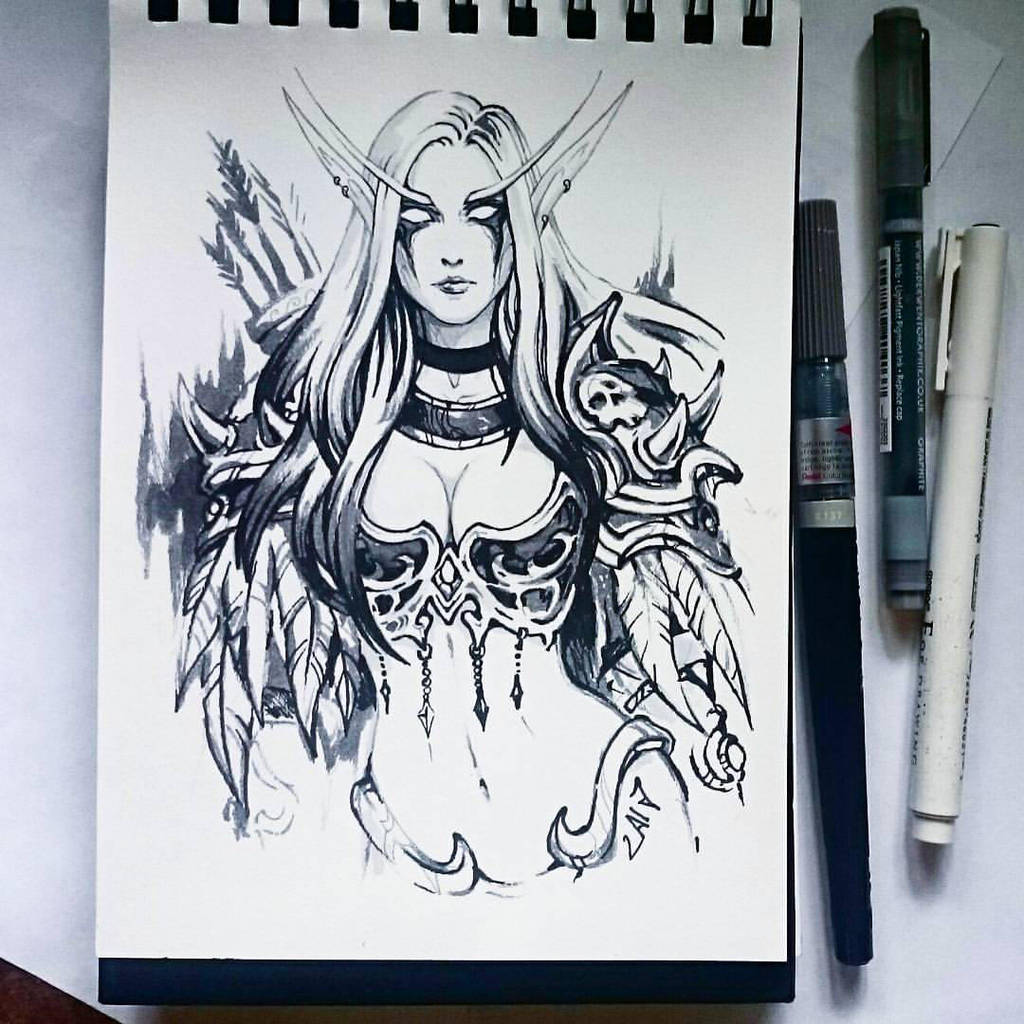 Instaart - Sylvanas Windrunner by Candra