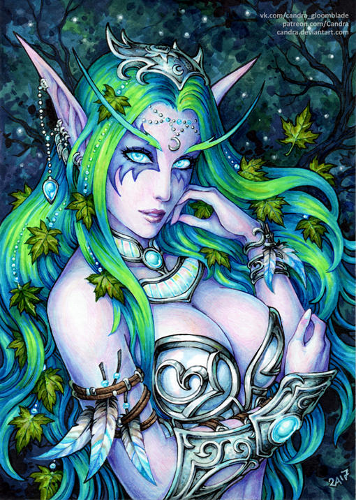 Tyrande Whisperwind by Candra