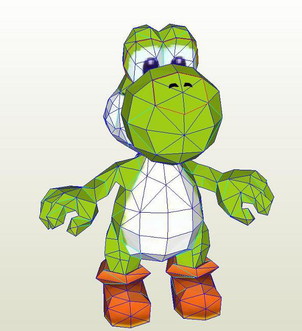 Yoshi Papercraft Sneak Peek 1 by Sabi996 on DeviantArt