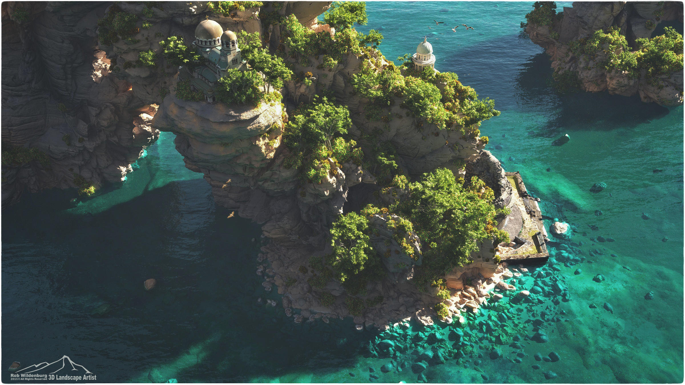 Mediterranean by 3DLandscapeArtist