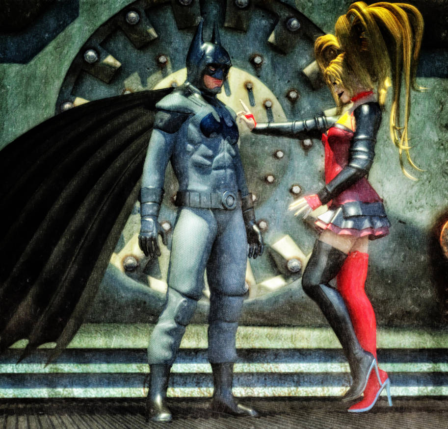 Batman and Harley Quinn by hiram67