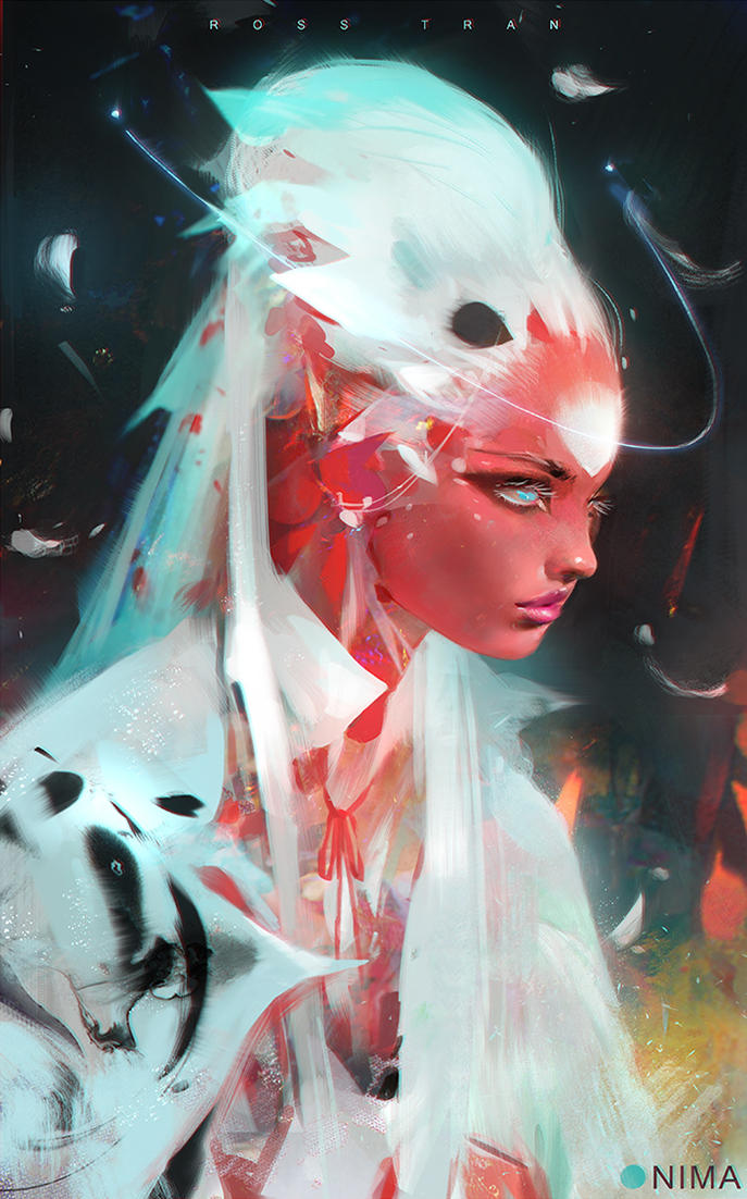 Nima in White by rossdraws