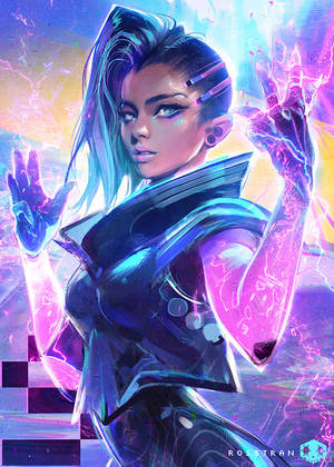 Sombra - YOUTUBE! by rossdraws Sombra - YOUTUBE! by rossdraws