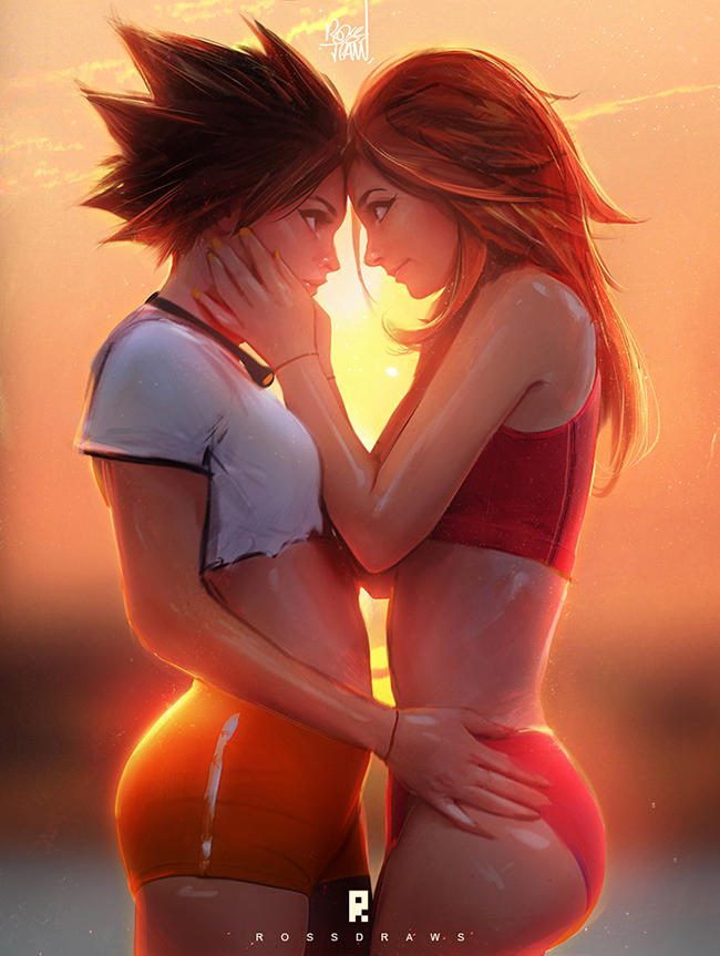 Tracer and Emily : YOUTUBE! by rossdraws