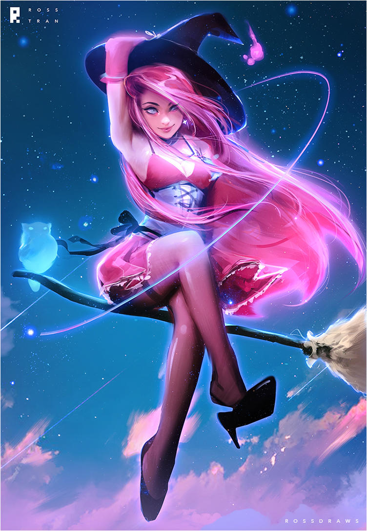 Witch Girl : YouTube! by rossdraws