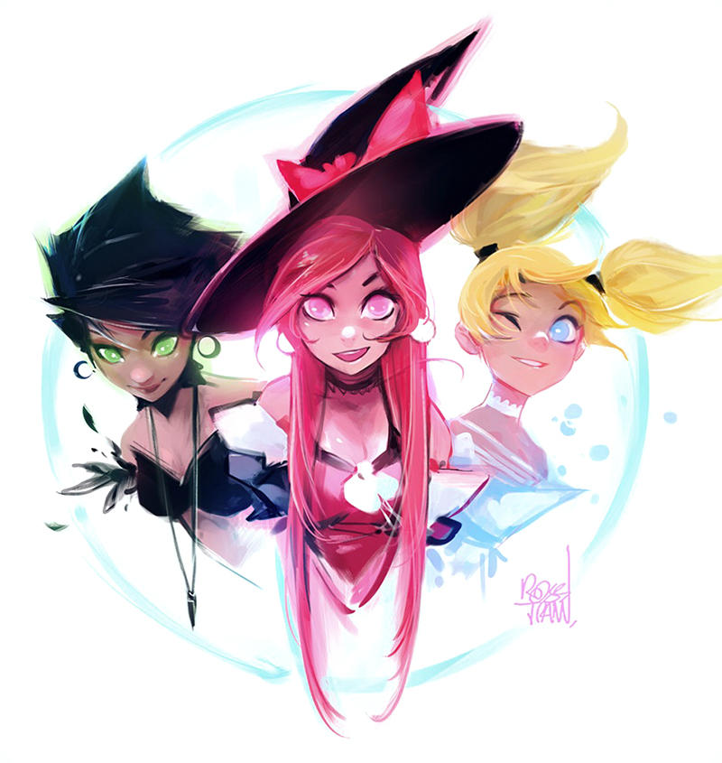 PPG Witches Sketch by rossdraws