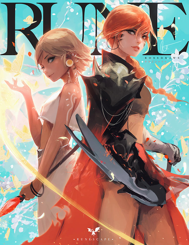 Runescape Mage and Warrior : YouTube! by rossdraws