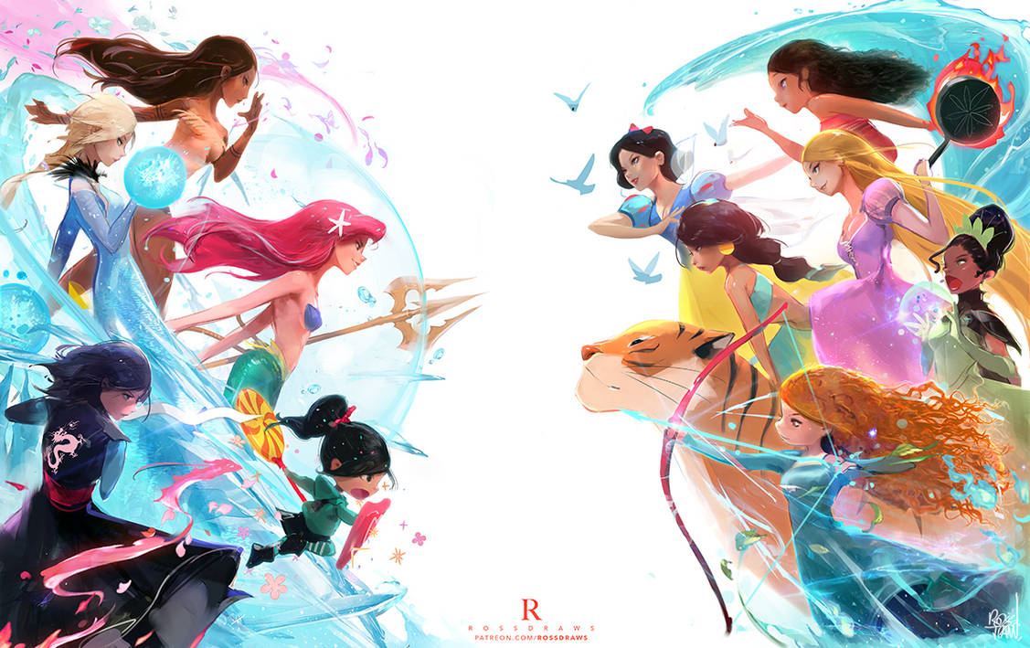 FanArt] Disney Princess Battle Royale by Ross Tran : rdisney
