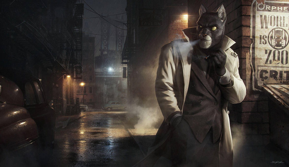 2013 | Illustration | Fan art | Blacksad by djahal