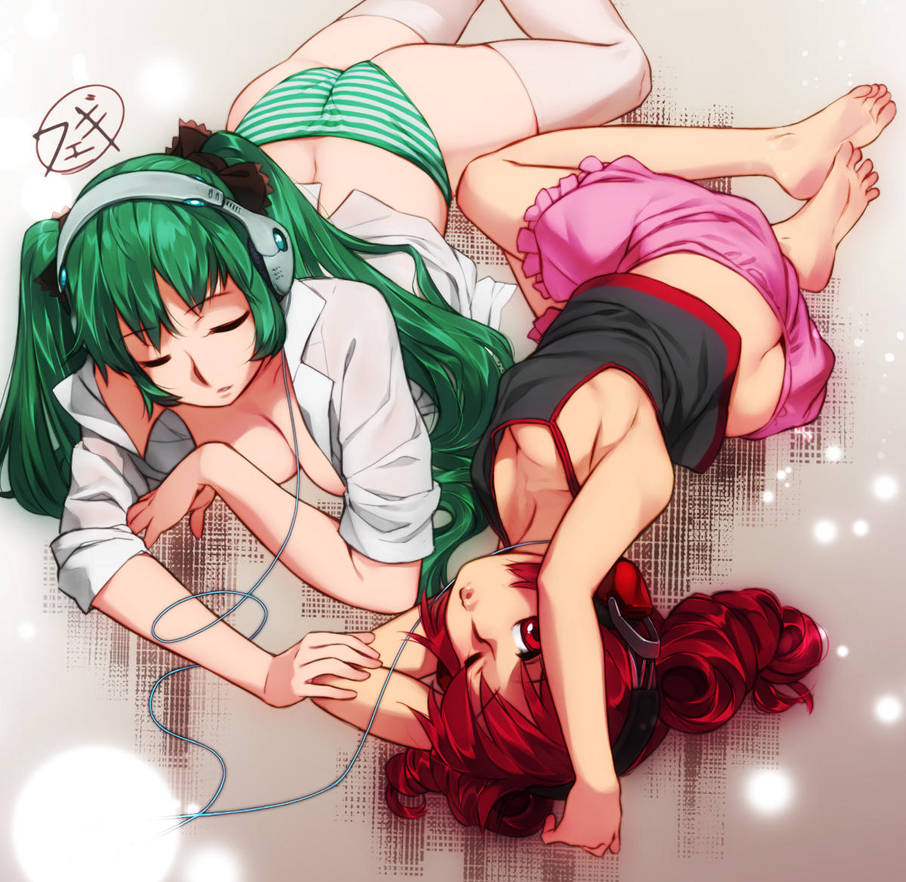 Miku + Teto | for medicalwhiskey by feguimel Miku + Teto | for medicalwhiskey by feguimel