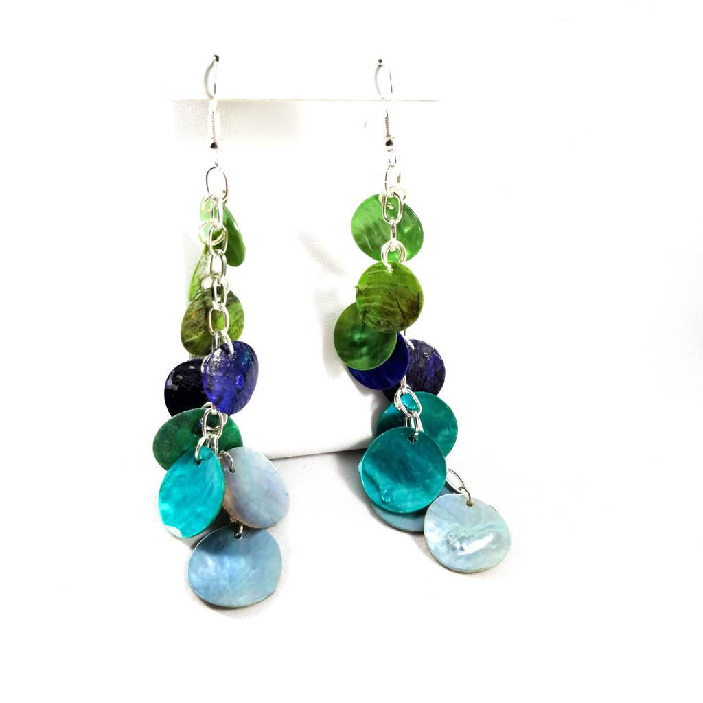 Ocean Hues Mermaid Scale Earrings by WildeGeeks