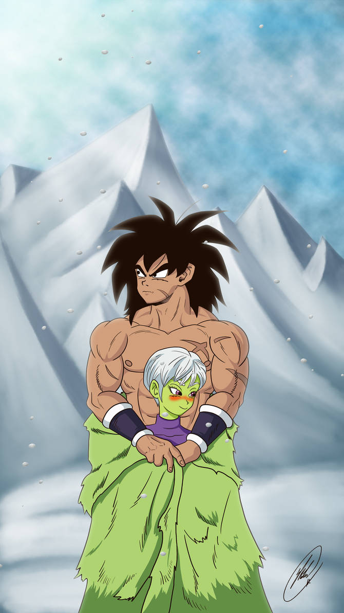 Broly x Cheelai Commission by skilarbabcock on DeviantArt.