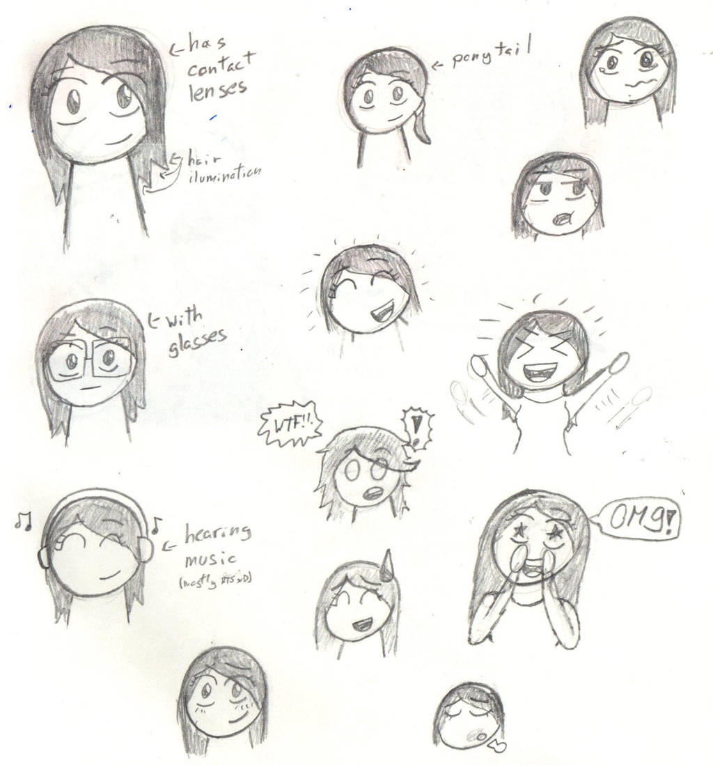 Me (reference drawing) by MafiPaint