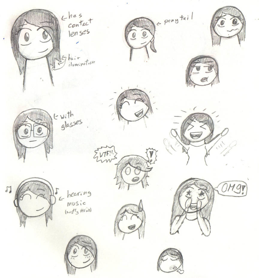 Me (reference drawing) by MafiPaint