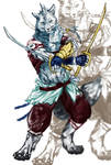 Dual sword wolf by riard