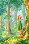In the forest by Helvende