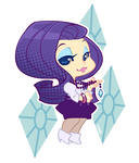 MLP Gijinka: Rarity by zimra-art