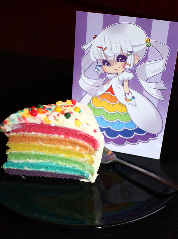 Double Rainbow Cake all the way by zimra-art