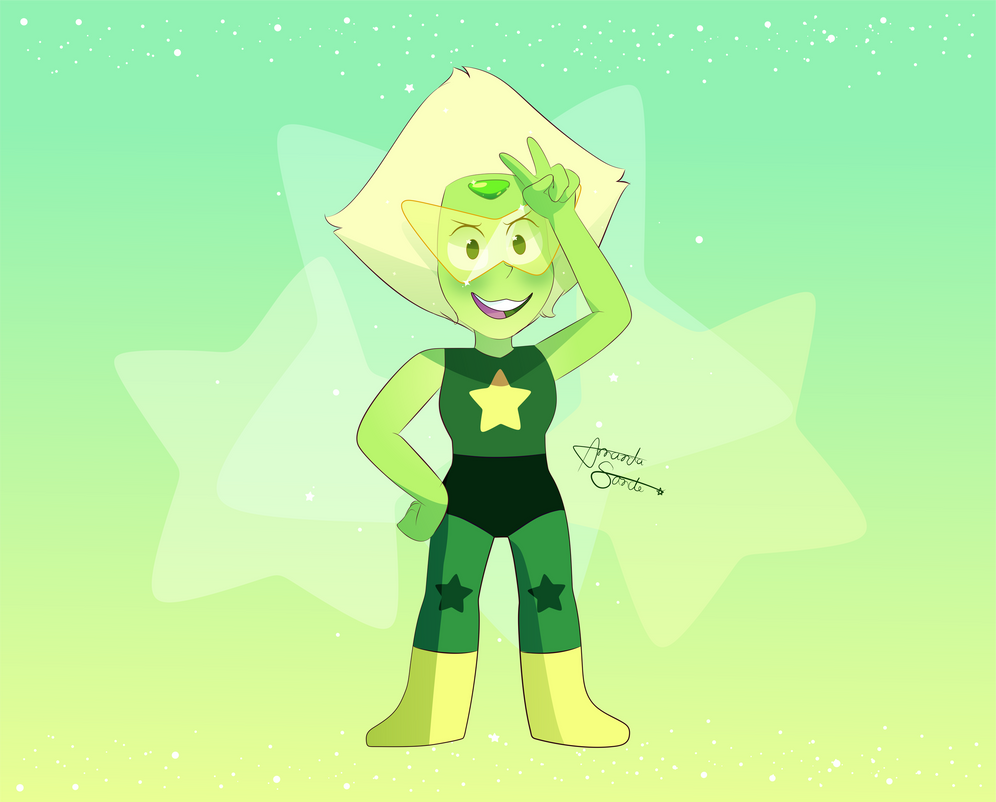 I decided to draw Peridot in her new form, and I loved this new form her :3    ^^