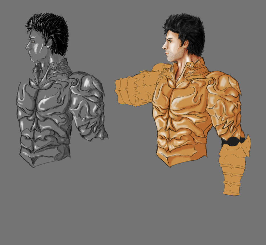 Wrath - the Third Original WIP basic Armour by 3DPad