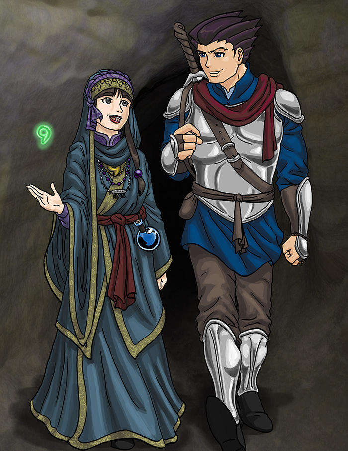 Phoenix Knight spelunking by JesIdres