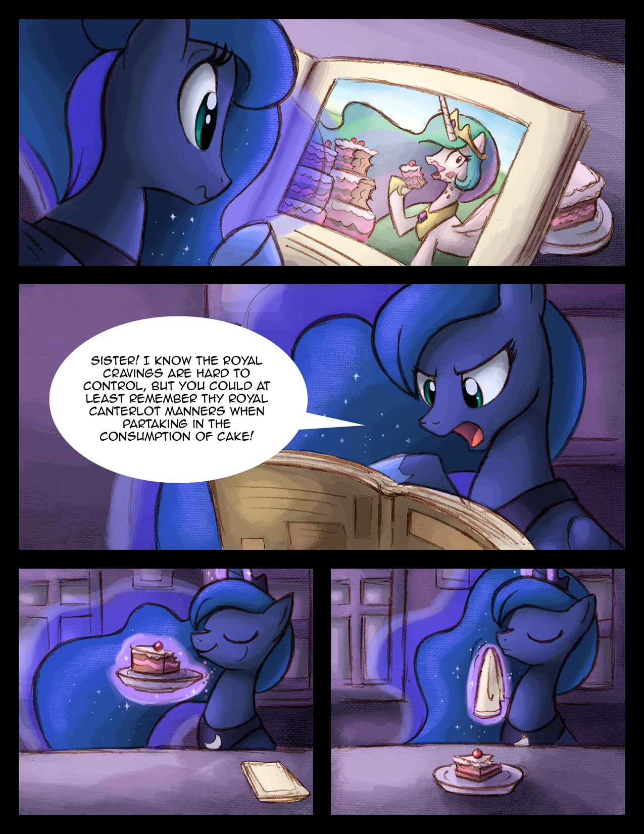 Luna Eats Cake by Ric-M