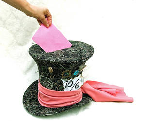 Full sized Mad Hatter CARD HOLDER by TinyTopHats