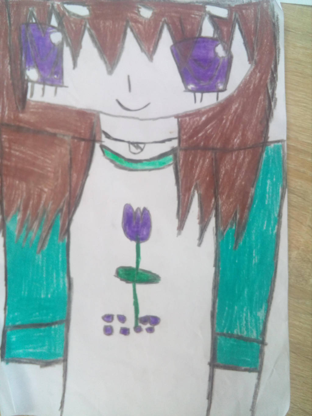 Anime Girl Brown Hair And Purple Eyes Animated Gifs Photobucket