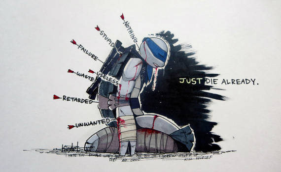 Make it Stop by kelly-drawsalot