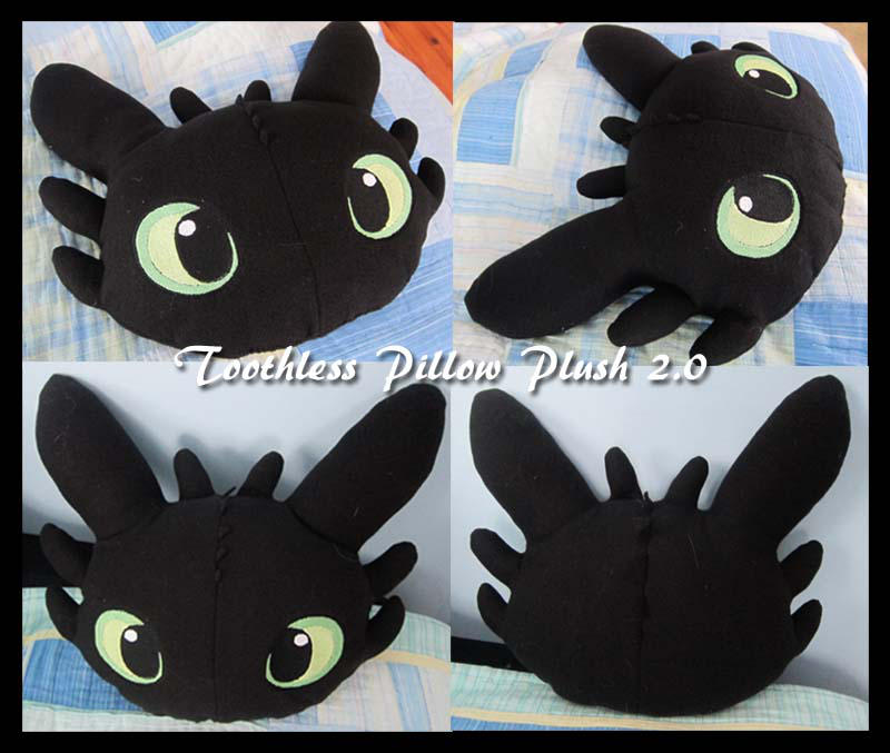 Toothless Pillow Plush 2.0 by PokemonMasta