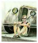 Portrait with a car by Jowo