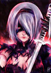 2b -- Nier Automata by Hana--bee