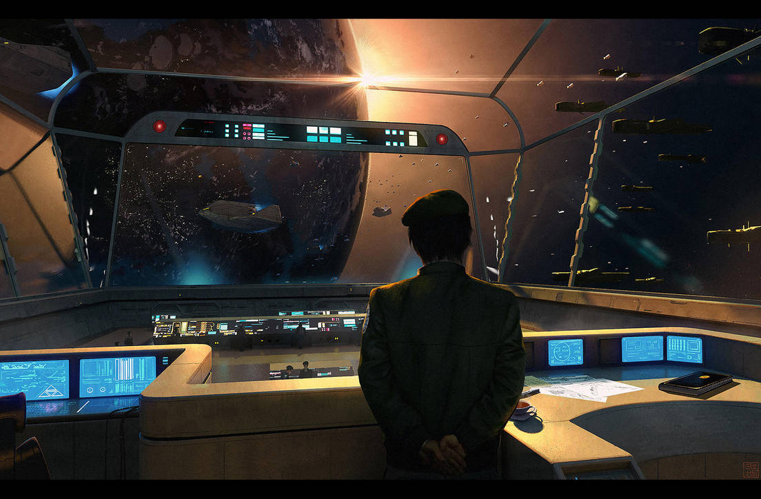 Legend of Galactic Heroes - Hyperion Bridge by Hideyoshi